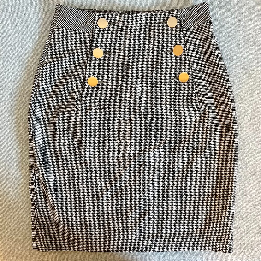 H&M Dogtooth-patterned Skirt